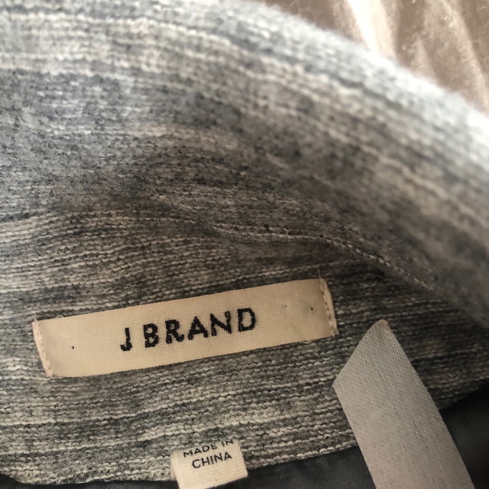 J Brand grey zipper jacket